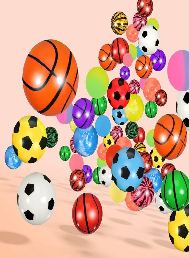 Firstly Trader Bouncy Balls 40 mm, Bounce Ball Assorted, Colorful and Small Rubber High Bouncing Balls Favors, Classroom Prizes, Game Supplies (10 Pcs Mix Style) - Image 2